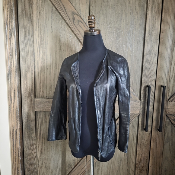 Giorgio Armani Jackets & Blazers - Giorgio Armani Leather Jacket